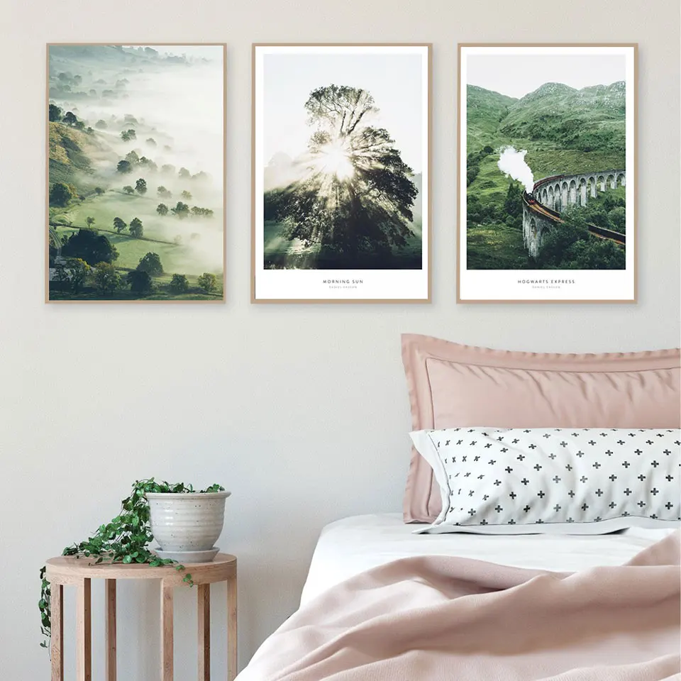 Плакаты и принты природы трава плакат Хогвартс Экспресс настенное искусство