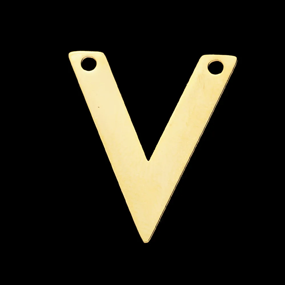 5 шт./лот 100% серьги-подвески из нержавеющей стали с двойным отверстием в форме