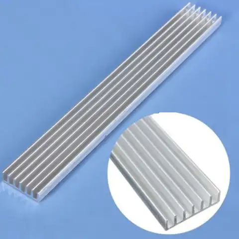 1 шт., алюминиевый радиатор для охлаждения микросхем, 150x20x6 мм