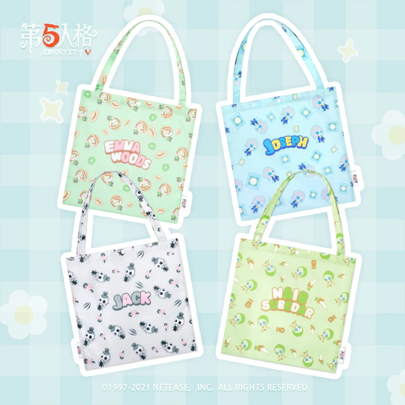 

Game Identity V Jack Emma Woods Naib Joseph Cosplay Folding Shopping Bag Men Women Student Cartoon Casual Shoulder Bag Storage