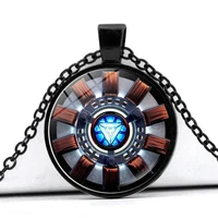 new iron man gathering energy heart time gem fashion sweater chain accessories pendant collarbone chain necklace birthday gift