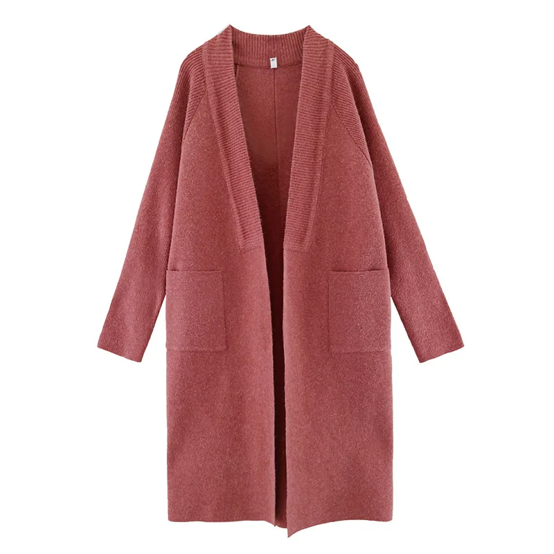

Knitted cardigan with sweater coat for women autumn and winter
