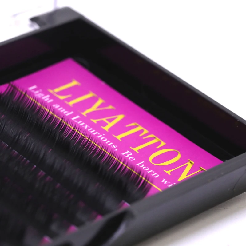 1 Box 12 Rows Beauty 0.05/0.07/0.10/0.15MM Thick J B C Curl Natural False Eyelashes Extension Individual Eyelash | Красота и здоровье