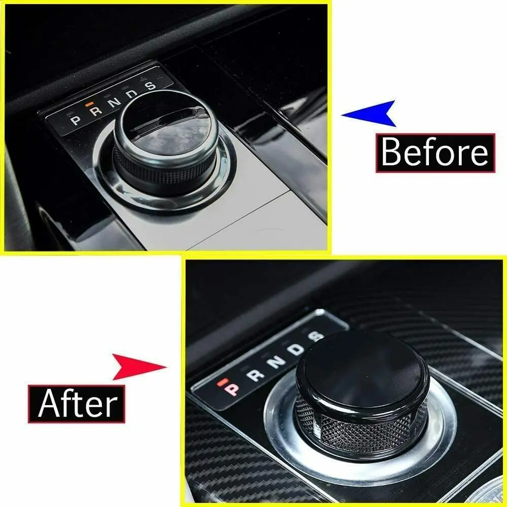 

Rotary Knob Trim Selector 2013-2016 AluminumAlloy Black Cover Replacement