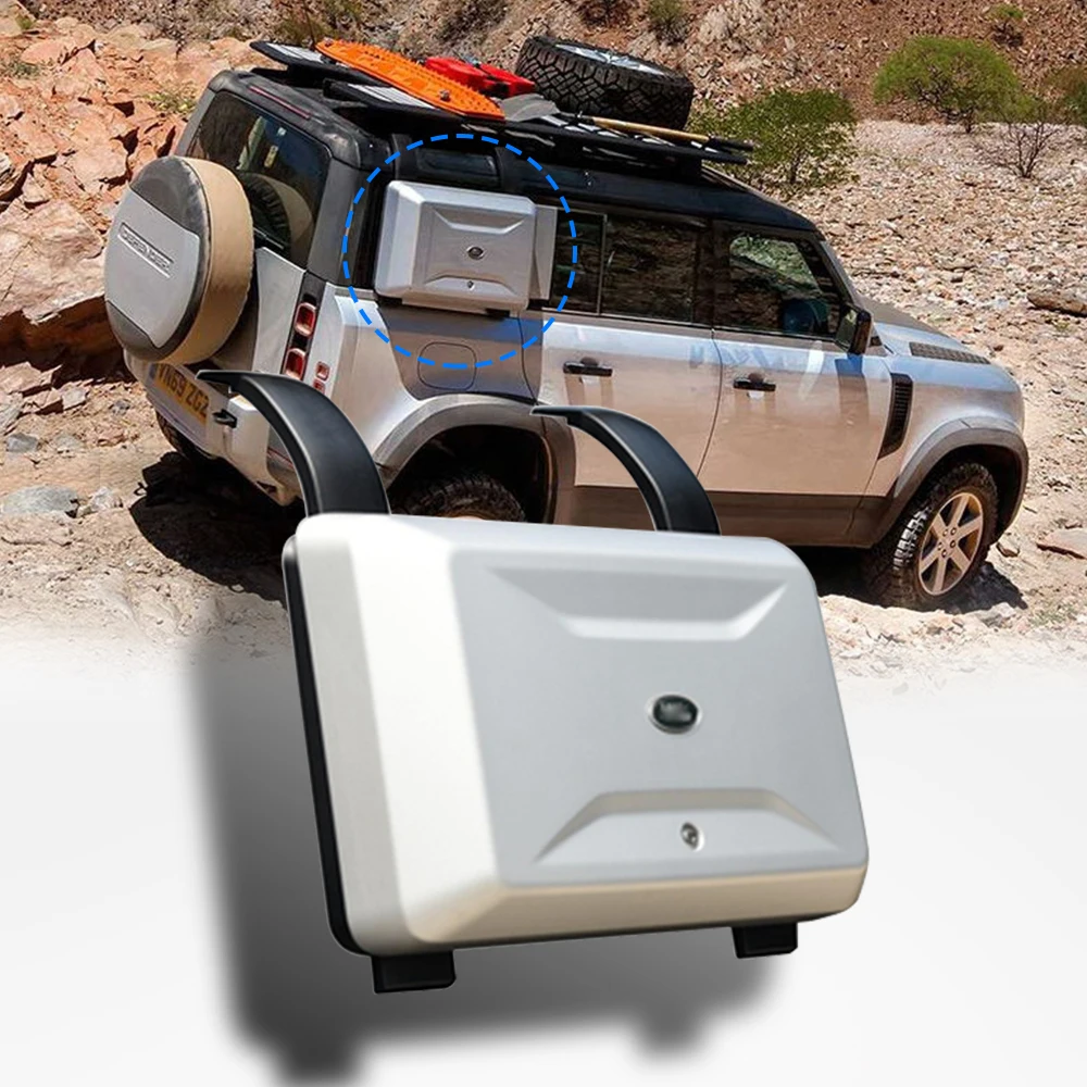 Серебряный багажник на крышу для багажа боковой инструмент бокс оборудования