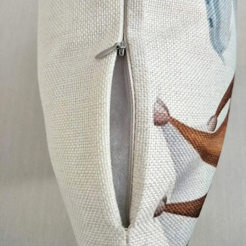 Рождество простой LED льняная печать Счастливого Рождества Наволочка Чехол