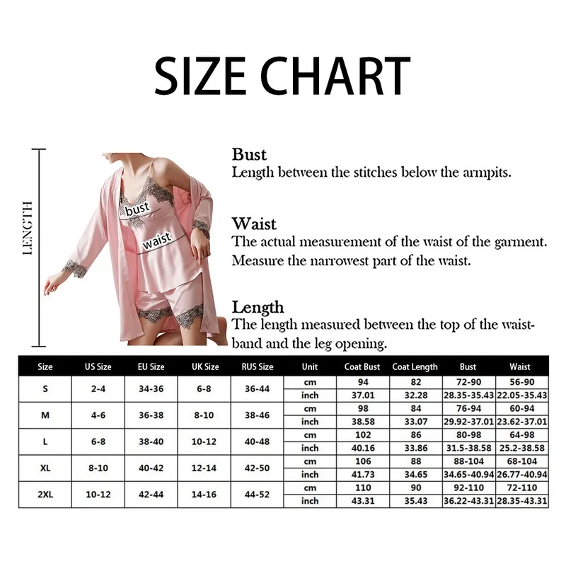 

5PC Fashion Ladies Loose Silk Robe Shorts Pajamas Five-piece Lace Comfortable Pajamas Spring High-quality Home Wear Nightdresse