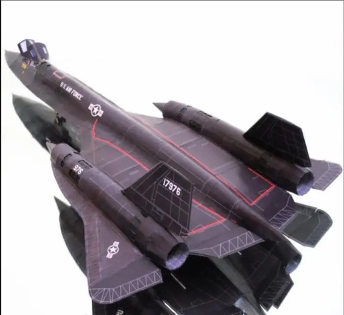 1/32 нам RS 71 Дрозд истребитель с 10 шт. 0 5 мм серый картон 3D Бумага модель DIY