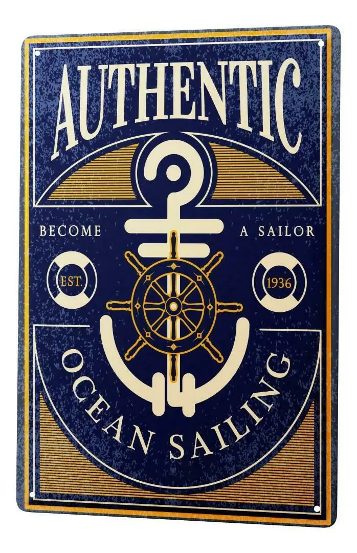 

Оловянная табличка, океан, парусник, планшетофон, Декор, Настенный декор, настенное украшение для бара, клуба, мужская пещера, Декор 20x30 см