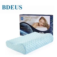 bdeus space memory cotton pillow bed orthopedic pillow for cervical pillow slow rebound adult neck guard pillow sleep pillow
