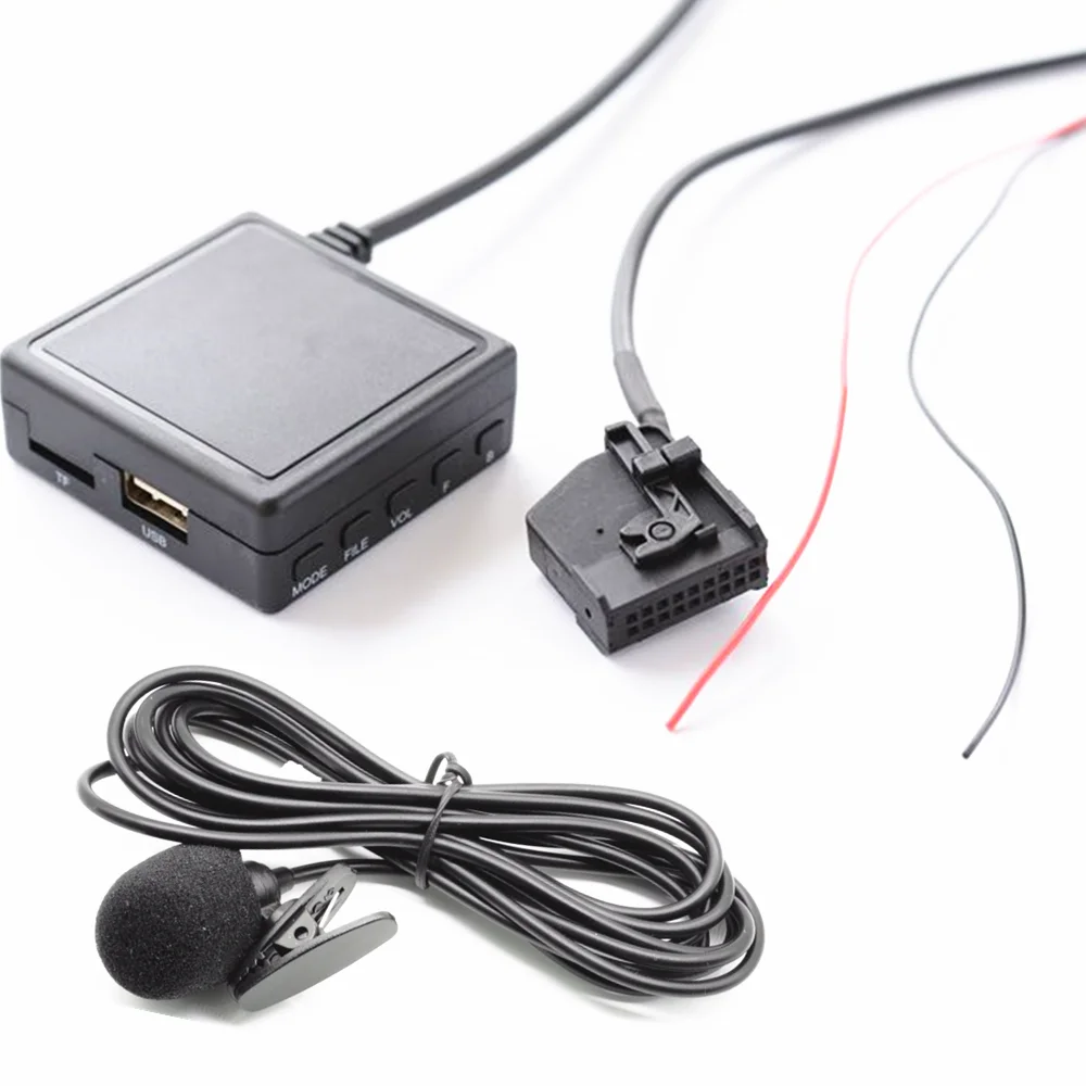 18Pin 3 5 мм аудио AUX IN Bluetooth микрофонный кабель адаптер для Mercedes Benz Comand 2 0 W203 W209 W211 |