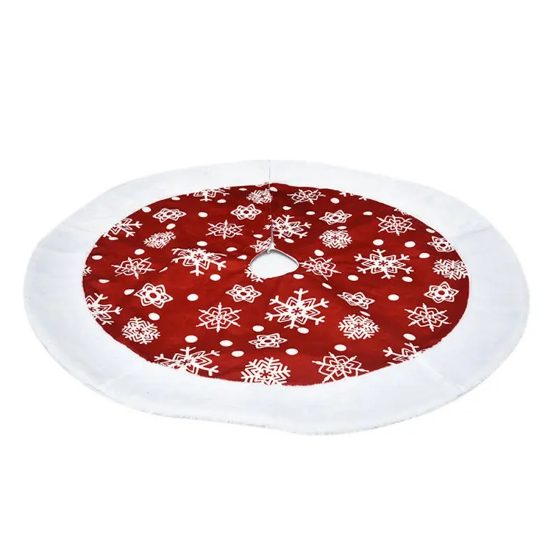 

Christmas Tree Skirt Snowflake Christmas Tree Cover Christmas Tree Apron Scene Decor Items Home New Year Christmas Decoration