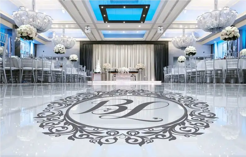 Настенные виниловые наклейки для танцпола на свадьбу украшение комнаты