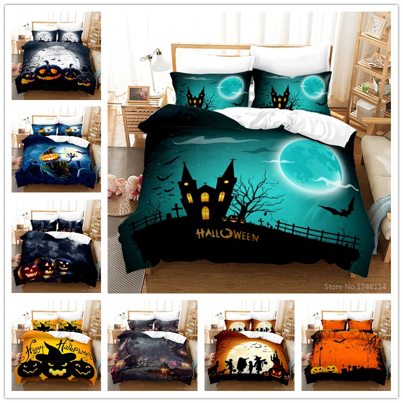 Тыква Фонари костюм на Хэллоуин с изображением героев мультфильма пододеяльник