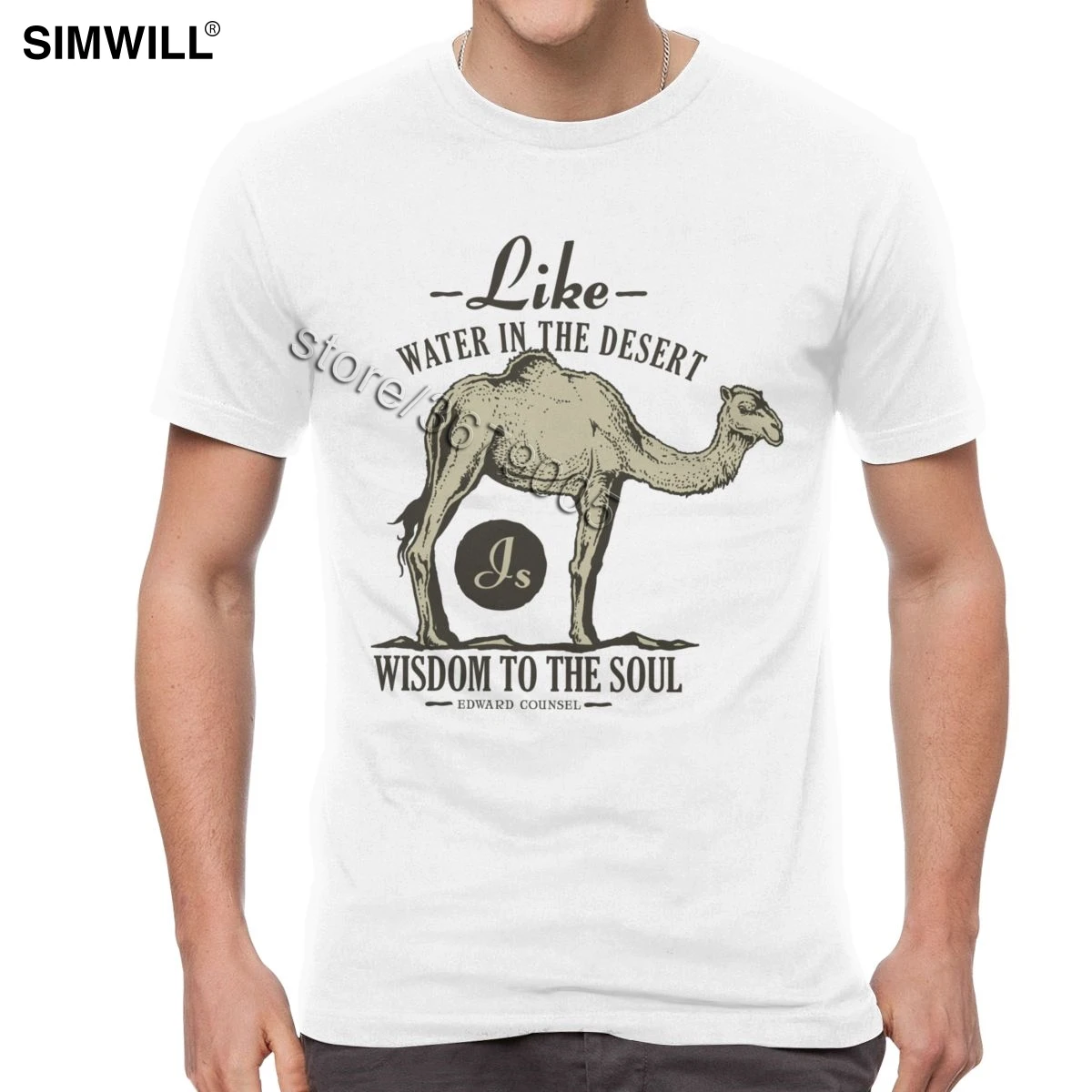 

Fashion Camel Tee Shirts Cool Casual Cotton T Shirts Men's Short Sleeved O-neck Desert Humps Tshirt