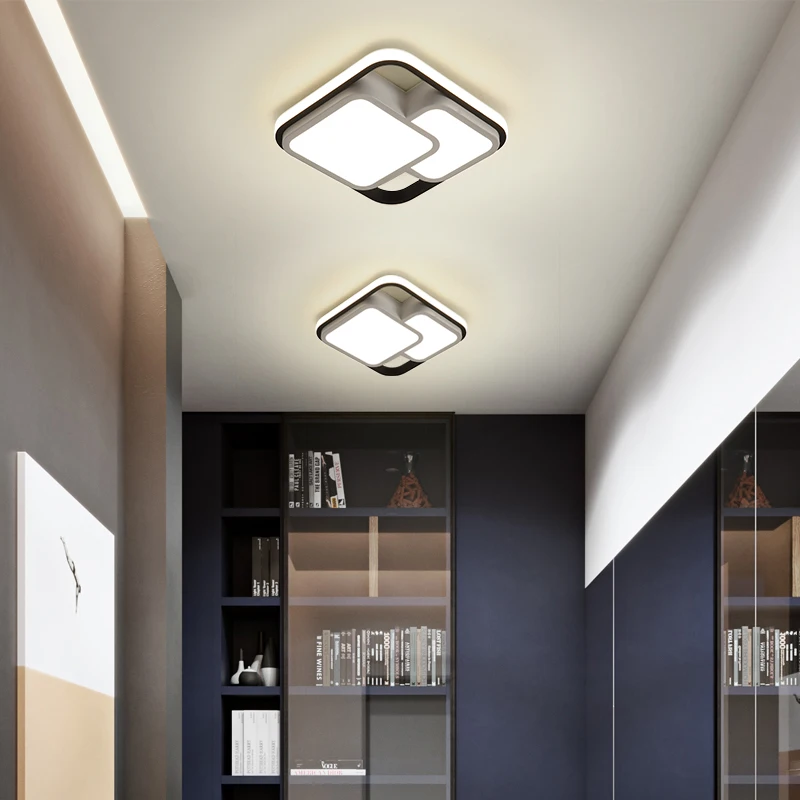 Современный потолочный светильник s 17 Вт для прихожей балкона коридора черный +