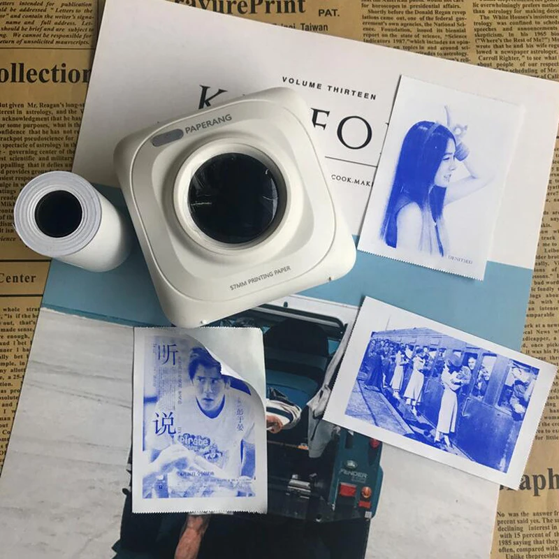 MEMOBIRD PAPERANG New Product Display Blue Sticker Thermal Paper 57*30 Stickers Label 3 Volumes to Send | Компьютеры и офис