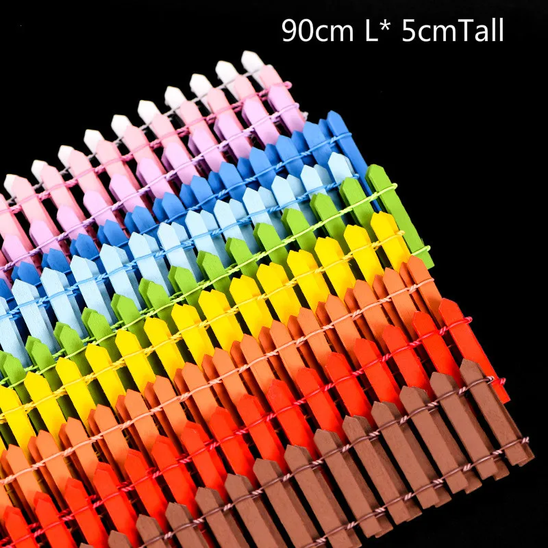 90cm Extra Long Wood Fence Extended Miniature Tiny World Decoration Mini Dollhouse Toy DIY Fairy Garden Accessory | Дом и сад