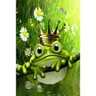 5D Алмазная Вышивка лягушка камни в форме ромба Стразы мозаика искусства изображение домашние декоративные поделки картина, вышитая бисером