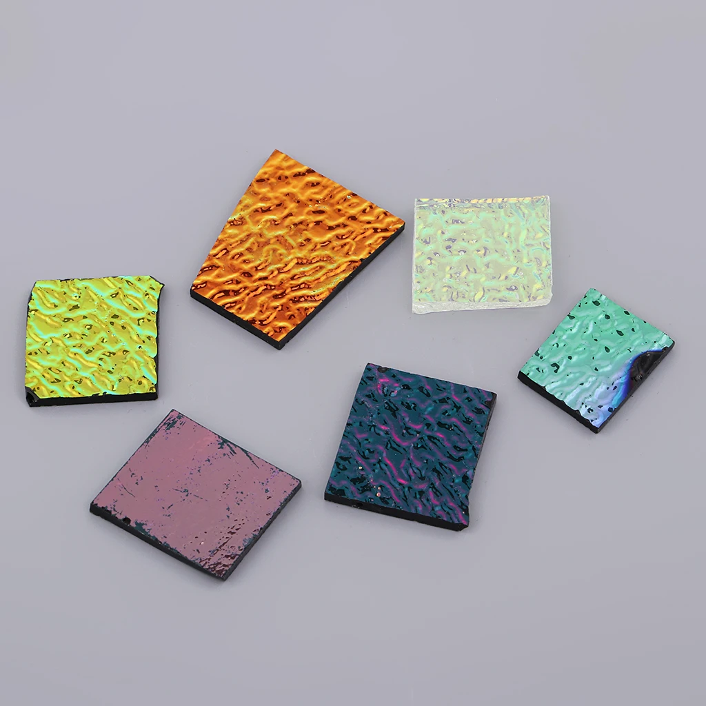 

28g Assorted Dichroic Film Fusing Glass Fusible Glass Pieces DIY Jewlery