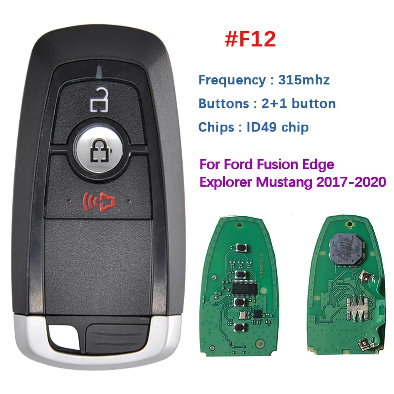 CN018109-F12 3 кнопочный смарт-ключ Ford Edge Explorer DISPATCH Fusion Mondeo с чипом 434 МГц 49 для