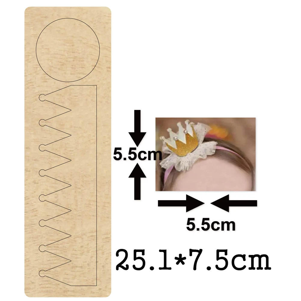 

Crown Headdress Wooden Mold Headband Wood Dies For DIY Leather Cloth Paper Craft Fit Common Die Cutting Machines on the Market