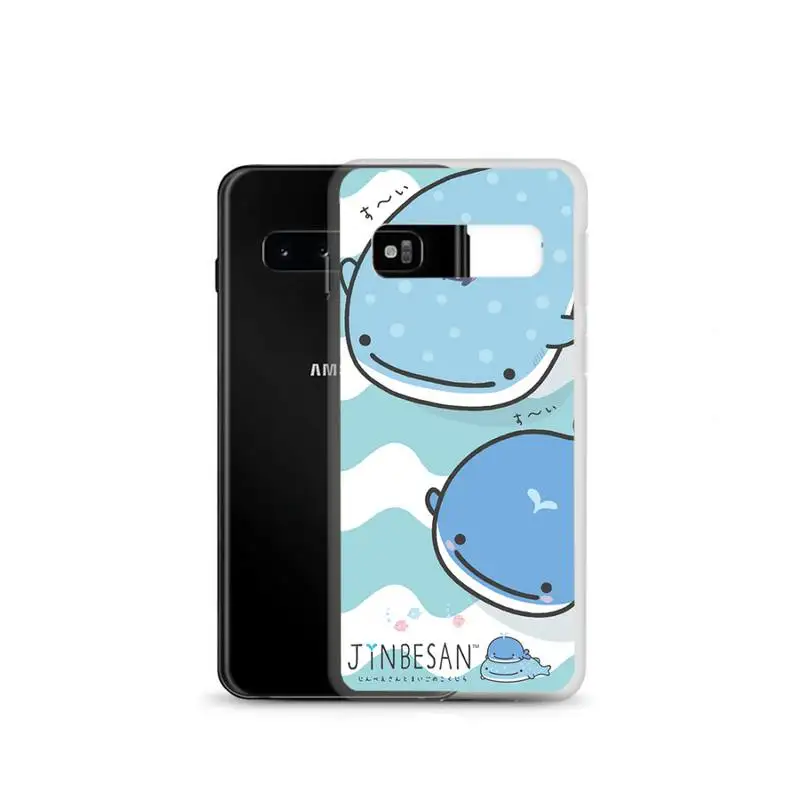 

Cute Blue Whale Phone Case For Samsung Galaxy S9 of Transparent TPU Appy To Gaxlay S8 S7 S10 E (lite) 2019