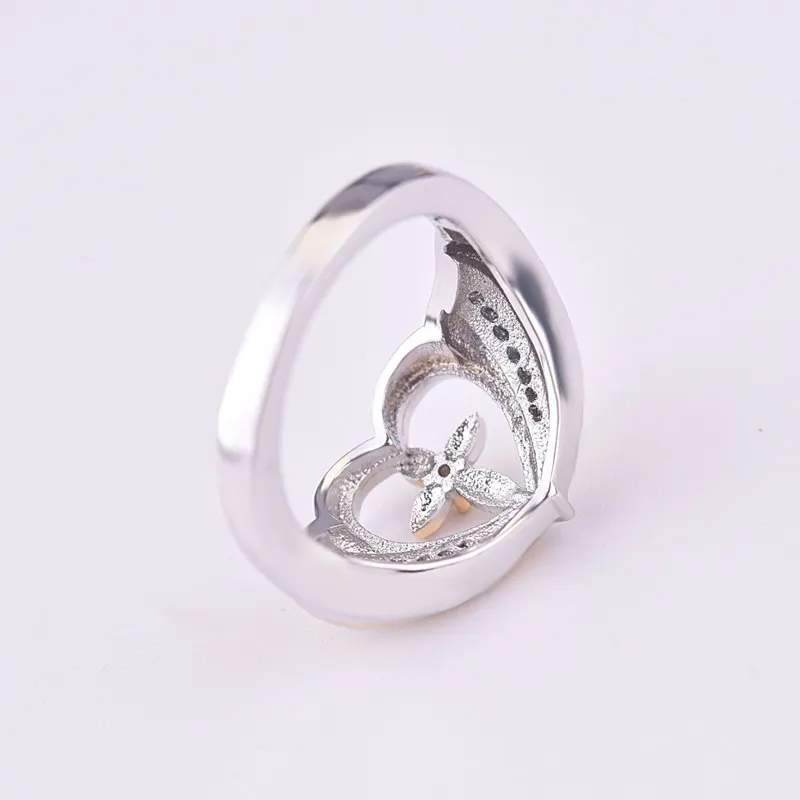 Новая мода Кристалл Крест Любовь в форме сердца микро инкрустация Кольца для