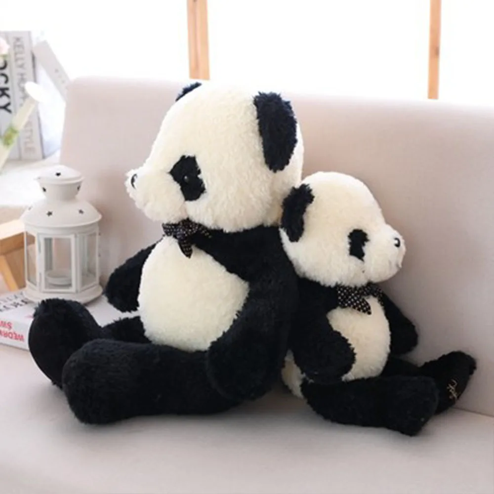 Креативная милая плюшевая кукла бант панда детская игрушка удобная мягкая