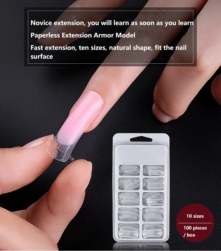 

15ml Nail Finger Extension Set Crystal Clear Fast Building Polish Quick UV Builder Gel Acrylic Nail Art Form Tip Manicure Tools