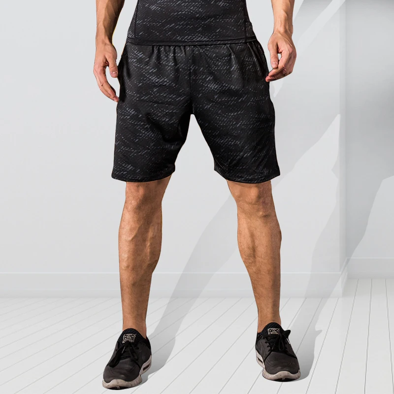 FANNAI спандекс шорты для бега мужчин с карманом быстросохнущие фитнеса спортивные