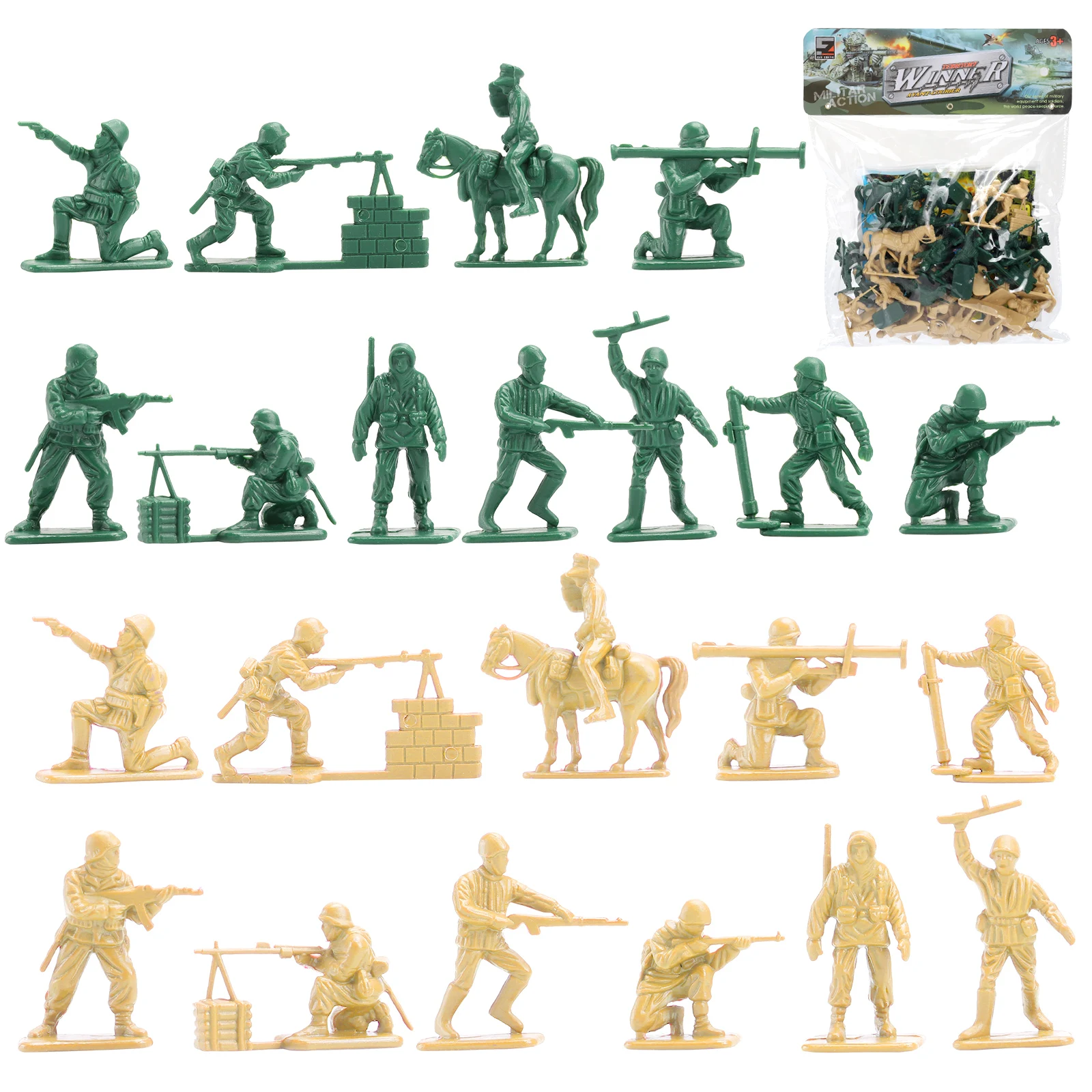 Viikondo 44 шт. армейский мужской военный набор Вторая мировая война немецкий с 10