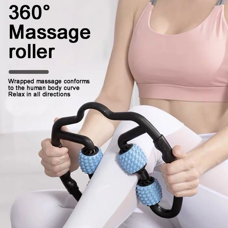 

Relaxer Muscle Foam Shaft Massage Roller Thin Leg And Calf Muscles Yoga Fitness Equipment