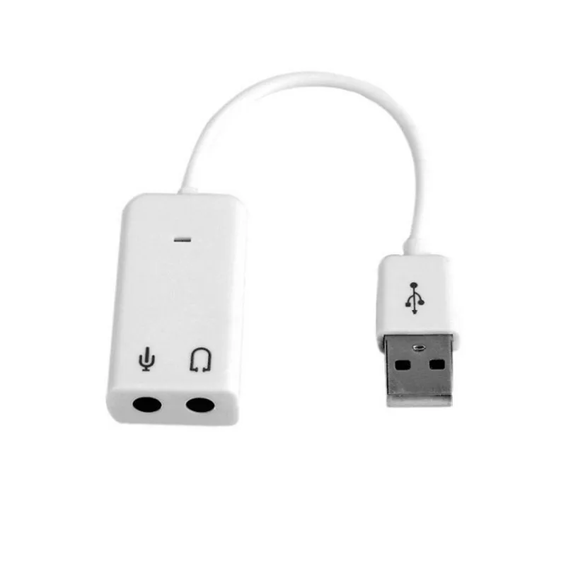 LEORY Аудио Звуковая карта адаптер USB 2 0 аудио 7 1 виртуальный канал Plug And Play Drive Free