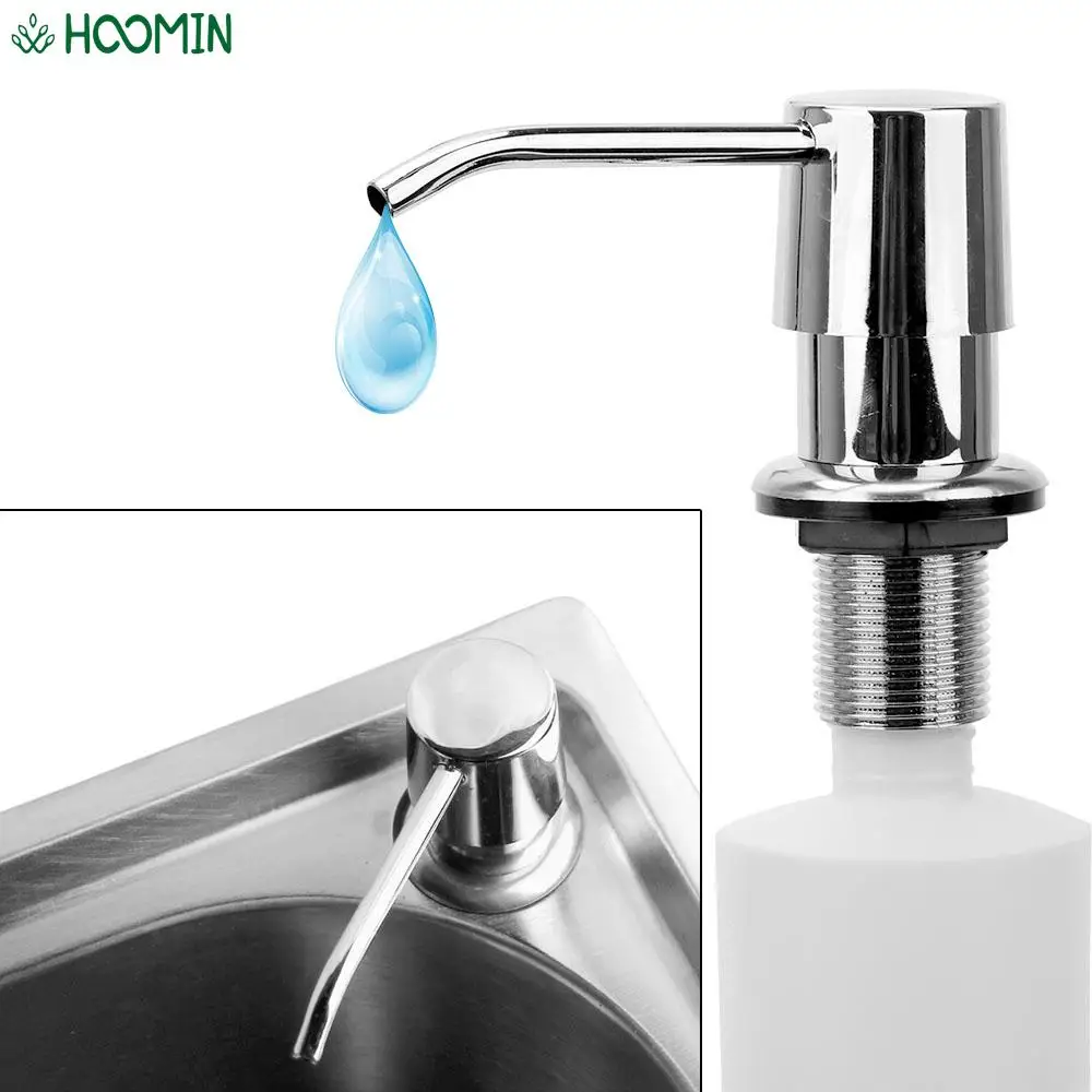 

300ml Kitchen Sink Soap Dispenser Built-in Lotion Pump Plastic Liquid Soap Bottle for Bathroom and Kitchen