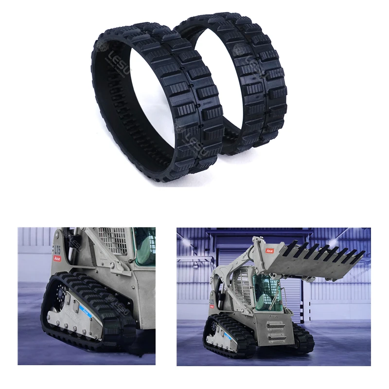

Rc Car LESU Lynx Loader Crawler Toys Model Rubber Track Strip Tire For 1/14 Remote Control Truck Spare Parts