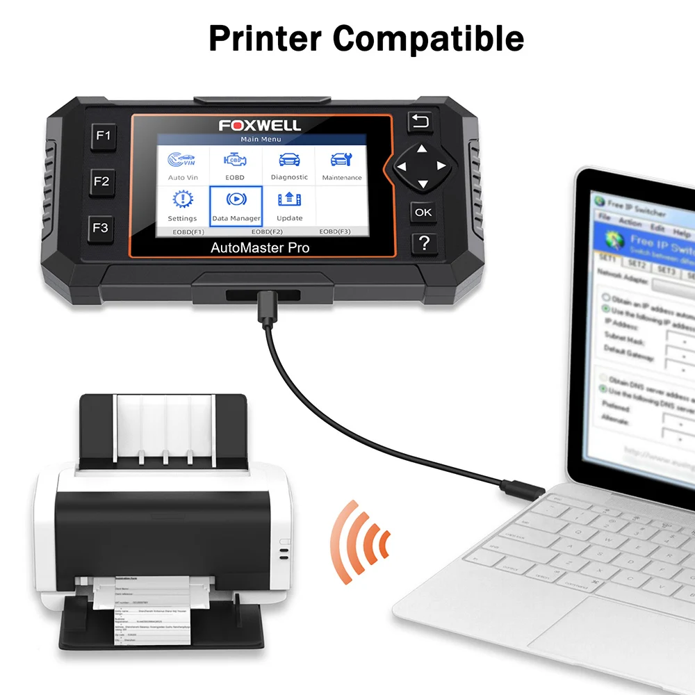 

Foxwell NT614 Elite OBD2 Automotive Tools ABS Airbag Transmission Engine Diagnostic Scanner EPB Oil Reset OBD2 Scanner