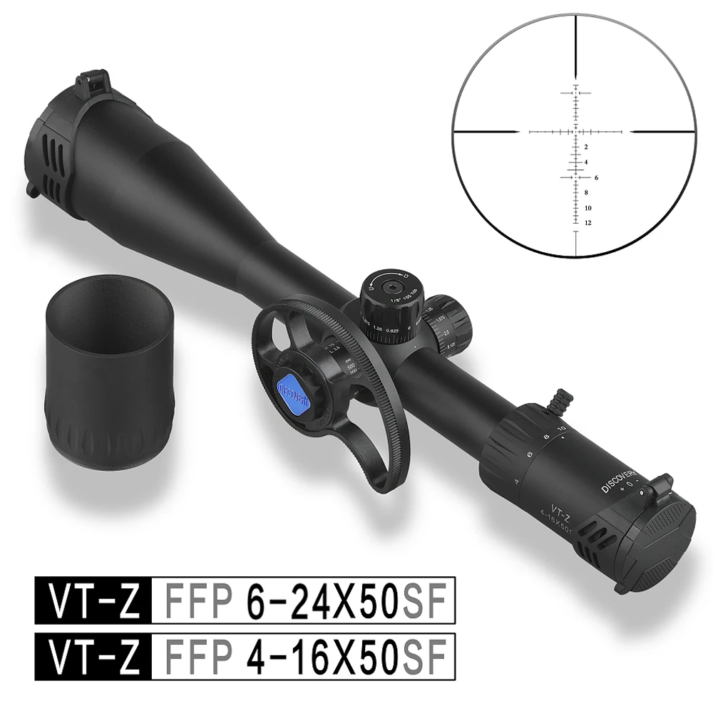 

Прицел Discovery VT-Z 4-16 6-24X50SF FFP, прицел для охоты с первым фокусным расстоянием, прицел с боковым параллаксом, тактический оптический прицел для с...