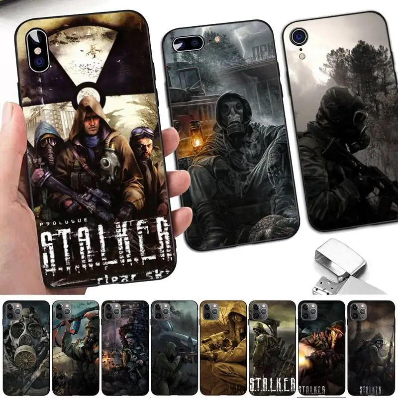 

Yinuoda Stalker Clear Sky Phone Case for iPhone 11 12 13 mini pro XS MAX 8 7 6 6S Plus X 5S SE 2020 XR case