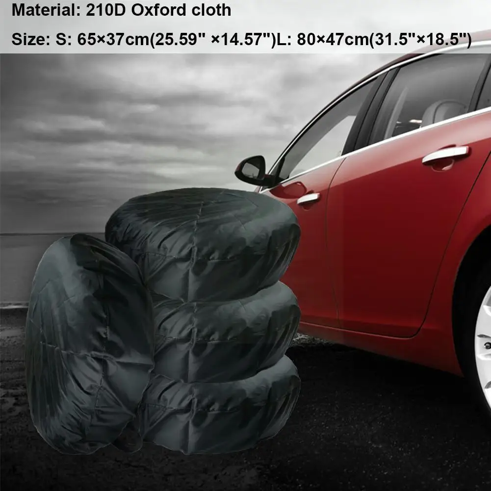 

Waterproof Oxford Cloth Tire Cover Universal Spare Tire Wheel Car Dust Car Storage Cover Tire Bag Cover Cover E5j8