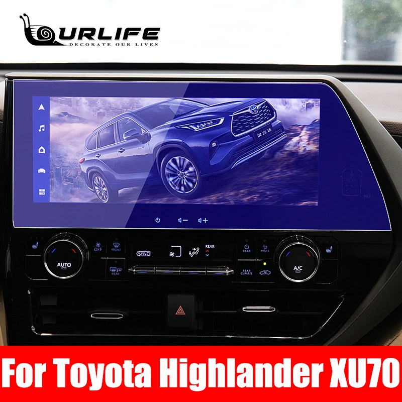 

Защитная пленка для экрана из закаленного стекла для Toyota Highlander Kluger 2021 2022 2023, с GPS-навигацией, 8 12,8 дюйма