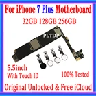 Бесплатный iCloud для iphone 7 plus материнская плата с полными ЧИПАМИ протестированная логическая плата сбез Touch ID оригинальная разблокировка 32 Гб 128 ГБ 256 ГБ