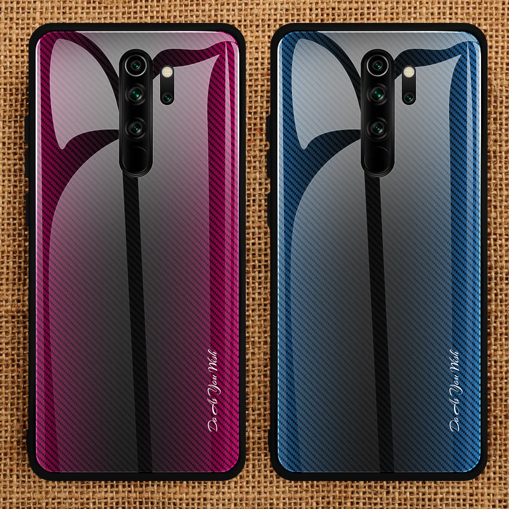 Закаленное стекло Eqvvol с градиентом для Xiaomi Redmi Note 5 6 7 8 Pro K20 задняя крышка в полоску