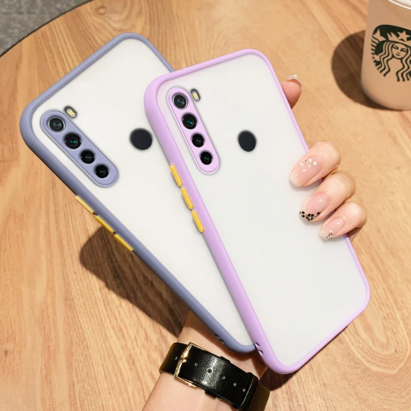 cartoon case for xiaomi redmi note 8 tpu silicone simple candy color phone cover for redmi note 8 shockproof cartoon phone case free global shipping