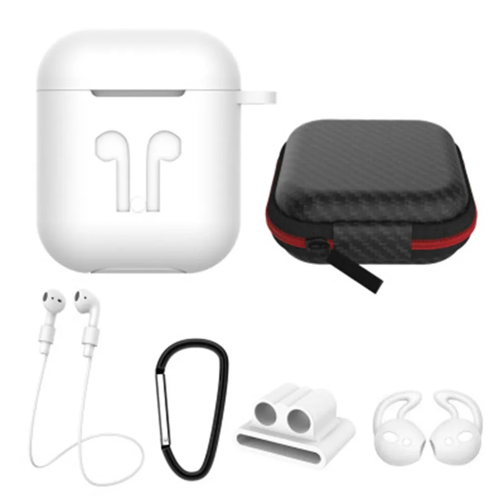 6 в 1 силиконовый чехол для Apple AirPods Air Pods 2|Аксессуары наушников| |