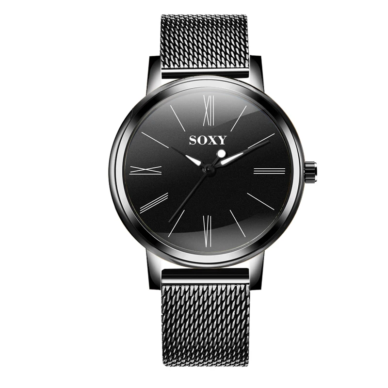 Роскошный сетчатый Ультратонкий ремень из нержавеющей стали мужские Модные