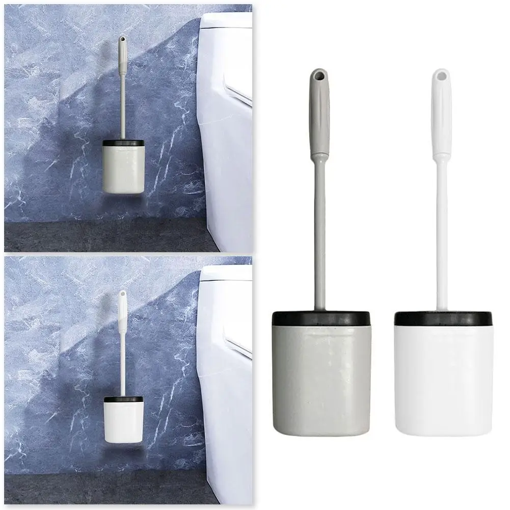 Новая креативная Новинка Силиконовая щетка для унитаза U образная настенного
