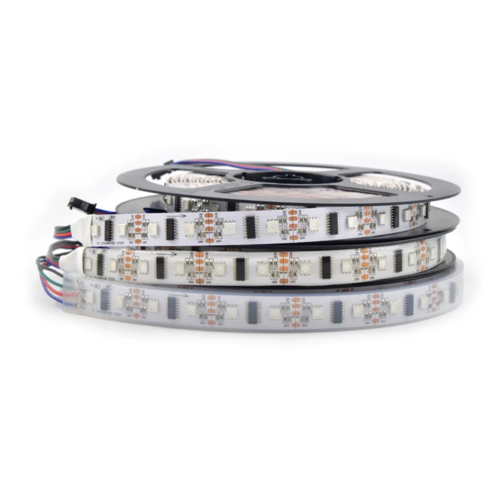 LPD8806 52 СВЕТОДИОДА/м SMD 5050 цифровая Адресуемая красный зелёный синий мечта полноцветная Пиксельная светодиодная полоса освещения IP30 IP65 IP67 DC5V белая печатная плата
