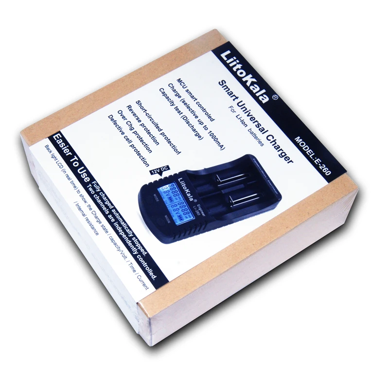 

LiitoKala lii-260 LCD 18650/16340 Intelligent Battery Charger,Detection of lithium battery capacity/internal resistance/voltage