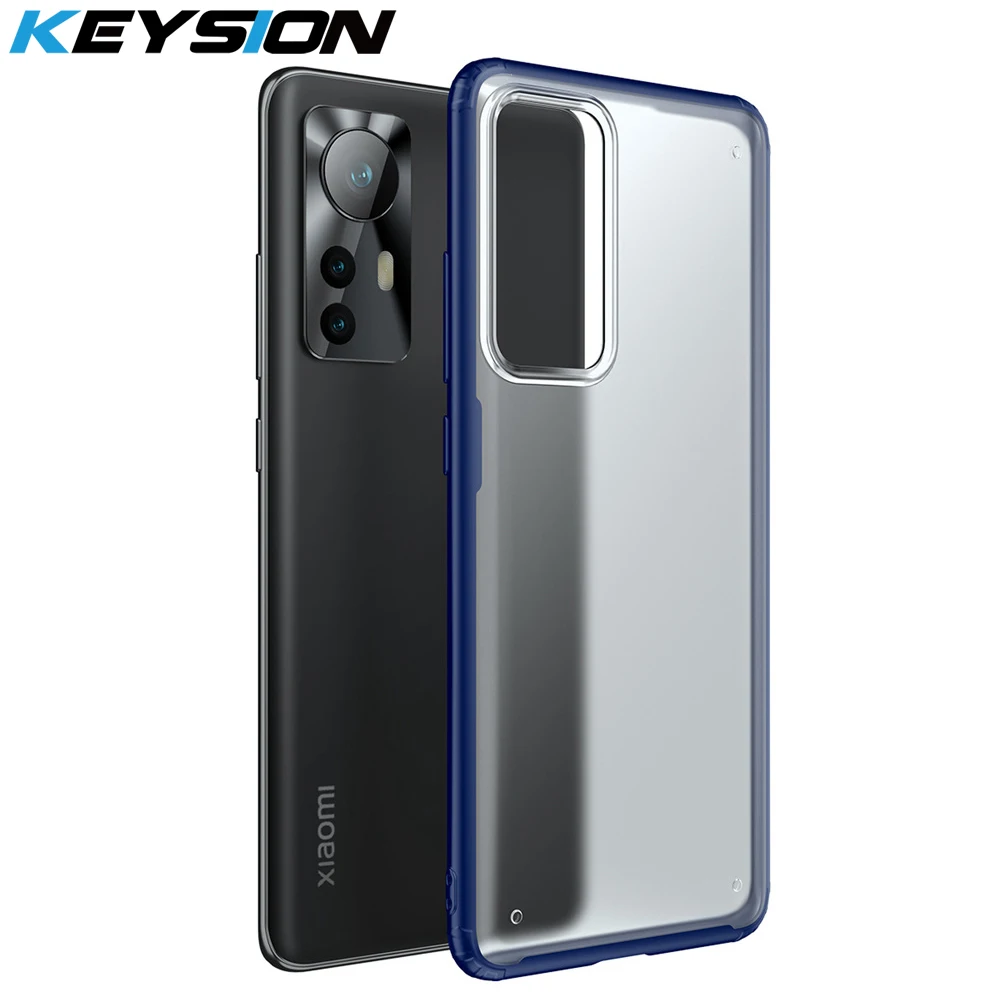 

KEYSION Fashion Matte Phone Case for Xiaomi Mi 12 12X 12 Pro Transparent Shockproof Phone Back Cover for Xiaomi Mi 12 Ultra 5G